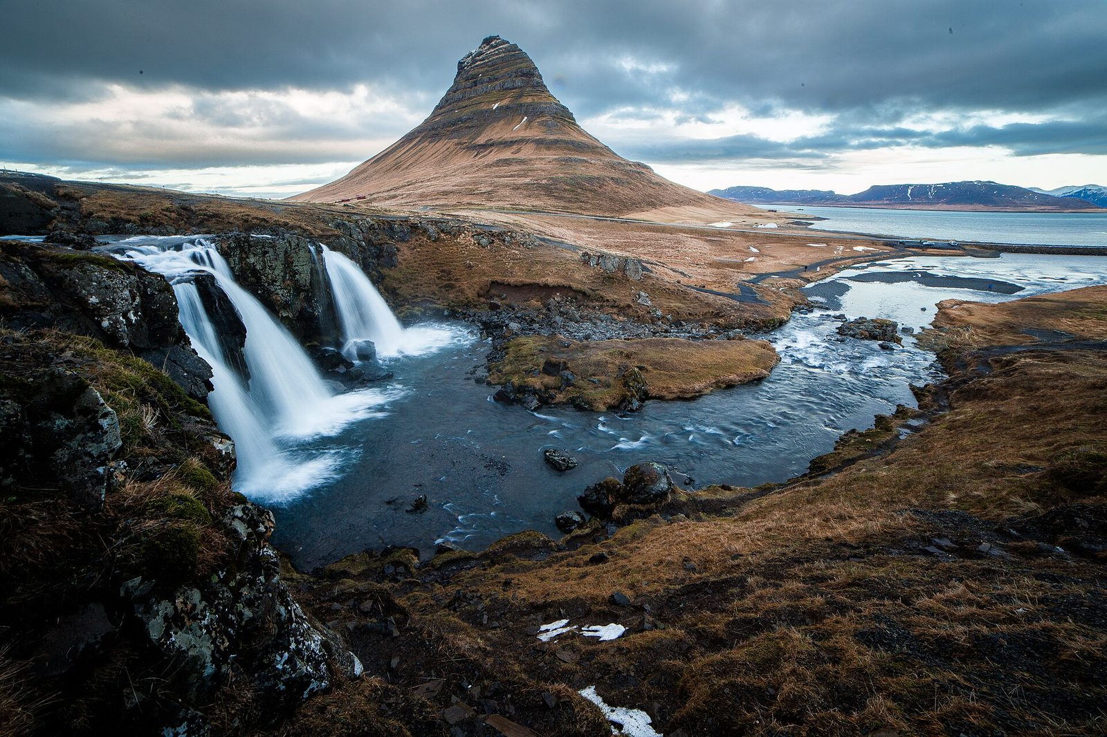 Waterfall with mist, long exposure