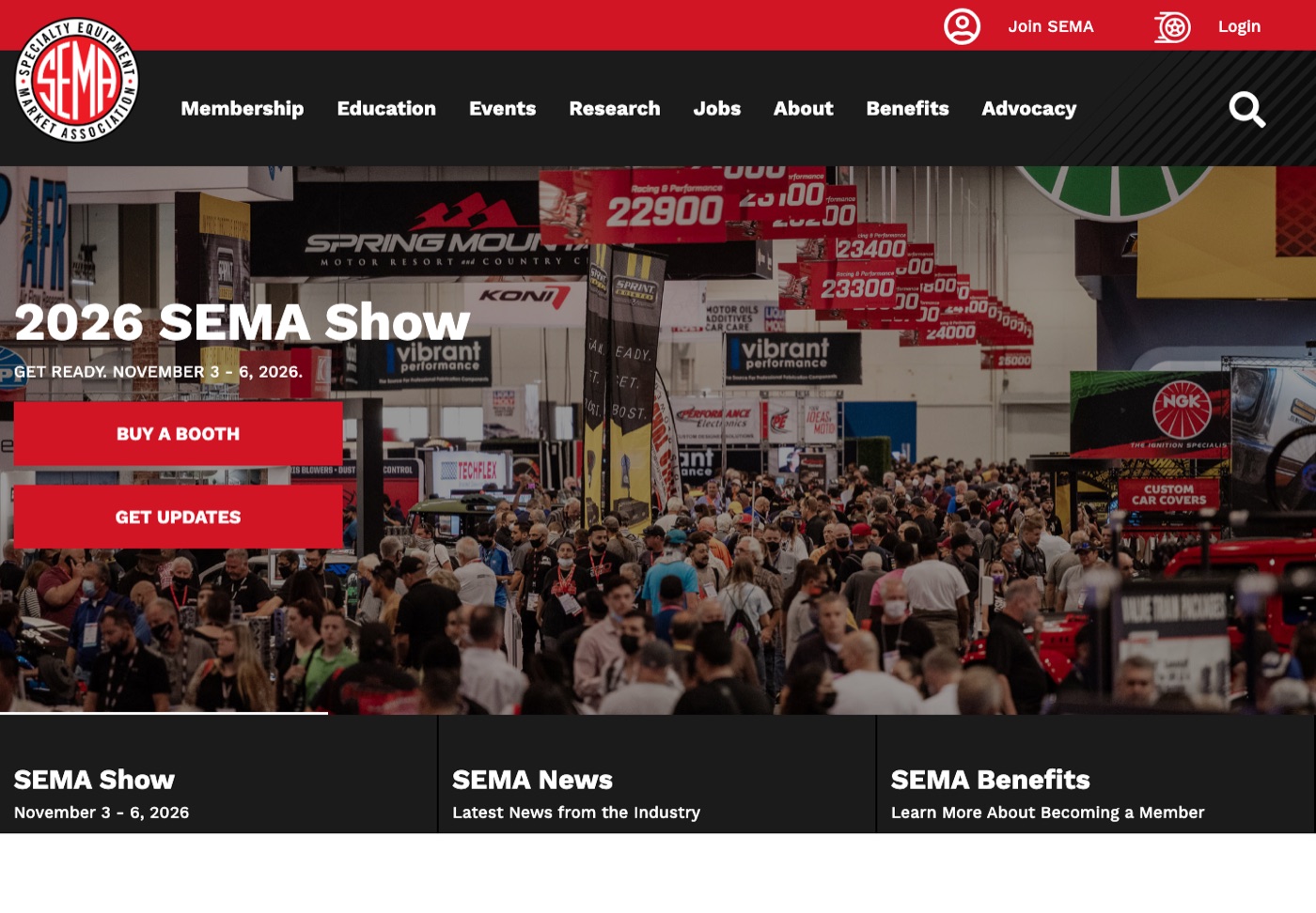 sema.org homepage